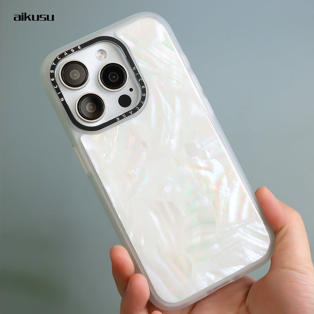 Gilded Sea Shell Glitter Case for iPhone - Iridescent Glow – NOVA